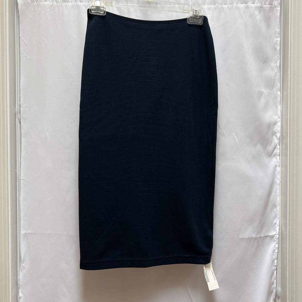 NWT American Apparel Navy Mid-length Pencil Skirt (L)